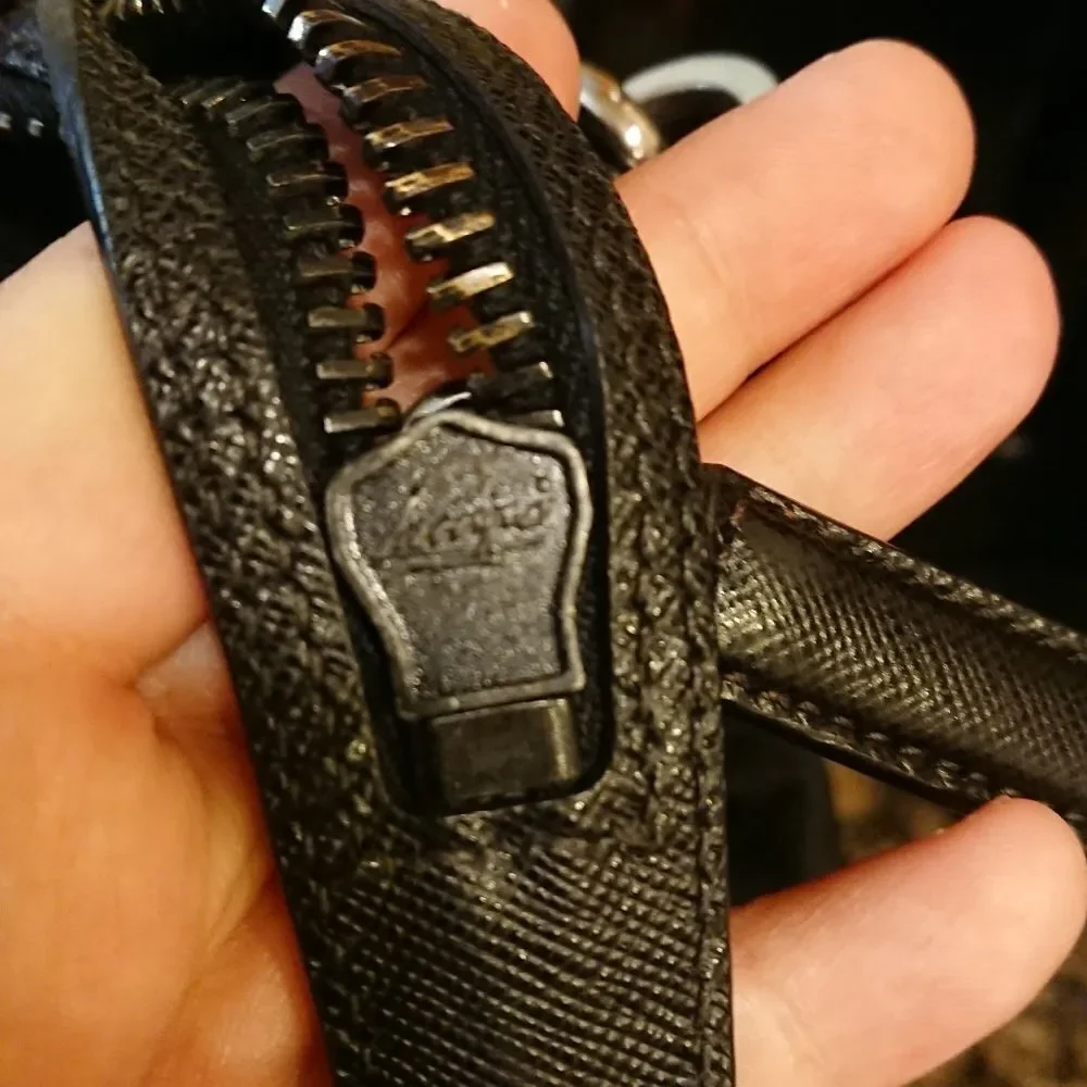 Prada black Nylon and Saffiano leather tote